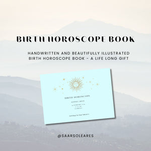 Custom Made Birth Horoscope Book  | Interpreted by professional Astrologer